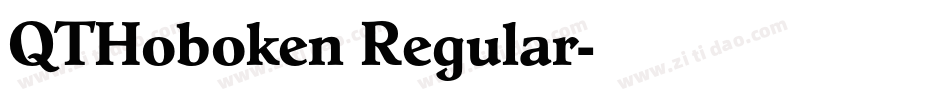 QTHoboken Regular字体转换